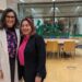 Manuela Bergerpot, portavoz de Más Madrid en la Asamblea de Madrid, y Rosa Romero, portavoz de la formación en el Ayuntamiento de Alcalá.