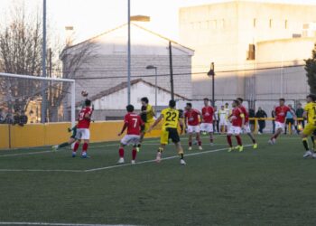 Imagen del CD Galapagar del partido ante la RSD Alcalá