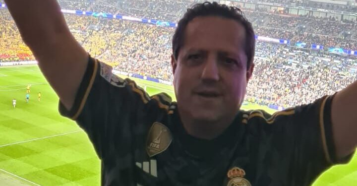 Adrián Manzanero esta noche en Wembley