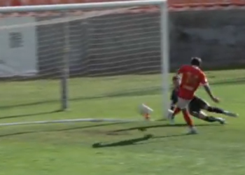 Gol de Malote a los 35 segundos de partido. Imágenes Telemadrid