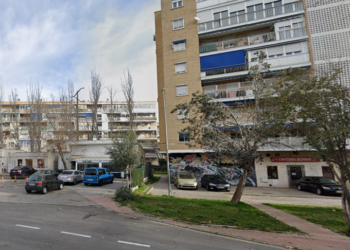 Lugar donde se ha producido el asesinato junto a la avenida de Daganzo