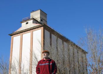 Benjamín Redondo en el segundo silo de Alcalá