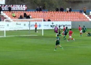 Gol de Izan. Foto Alcalá TV-Otero TV