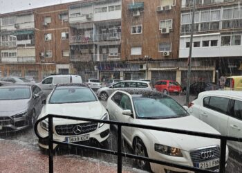Lluvia y granizo en Alcalá el 10 de mayo