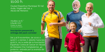 El próximo domingo 9 de noviembre Alcalá volverá a correr contra el cáncer