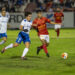 Marco López, rodeado de jugadores del Tenerife. Foto Baldo