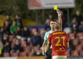 Borja Sánchez en una imagen de archivo en el partido ante el Tenerife B (Foto Baldo