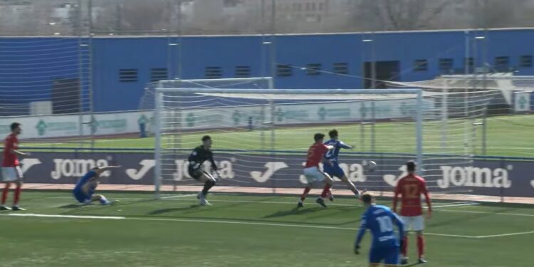 Gol del Solozábal para el Getafe. Imagen Getafe TV