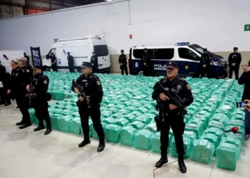 El alijo de cocaína aprehendido en Algeciras en octubre de 2024. Trece toneladas de droga que son el mayor alijo en la historia de España.