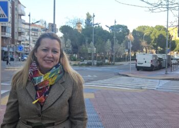 Cristina González, presidenta de la comisión gestora, en una foto de PUERTA DE MADRID en Alcalá