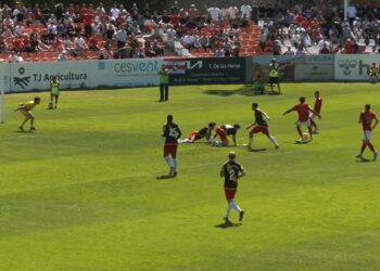 Golazo de Koné. Foto RSD Alcalá TV-Otero TV