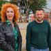 La alcaldesa Antonia Alcázar con el concejal de Urbanismo en una imagen del Ayuntamiento de Velilla