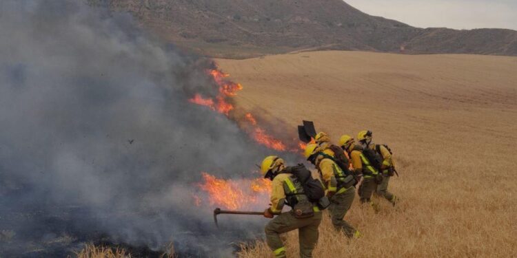 Imagen de archivo de un incendio junto al Cerro del Viso