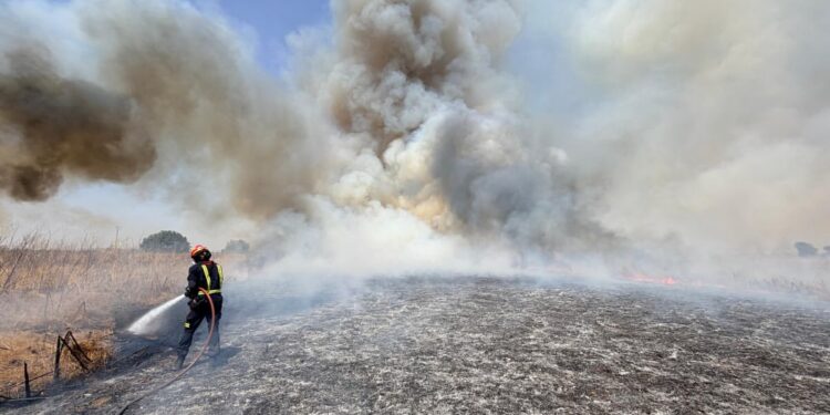 Bomberos del parque de Alcalá de Henares en una imagen de archivo