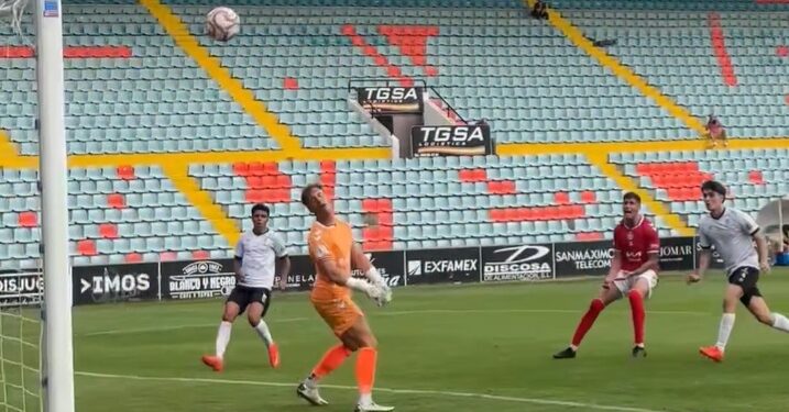 El 1-0 marcado por Vicandi para el Salamanca. Imagen Salamanca UDS