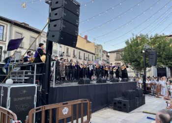Actuación de la tuna este año en las ferias de Alcalá