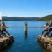 Fotografía del embalse de Beleña en el río Sorbe tratada con IA