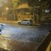 Lluvia en Ciudad 10 minutos después de las nueve de la noche